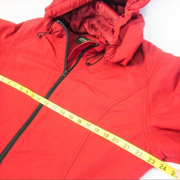 Eddie Bauer Red Windbreaker Winter Jacket Sz L - Picture 10 of 12